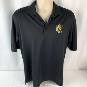 Las Vegas Golden Knights Mens S Black Polo Shirt Short Sleeve Causal Hockey